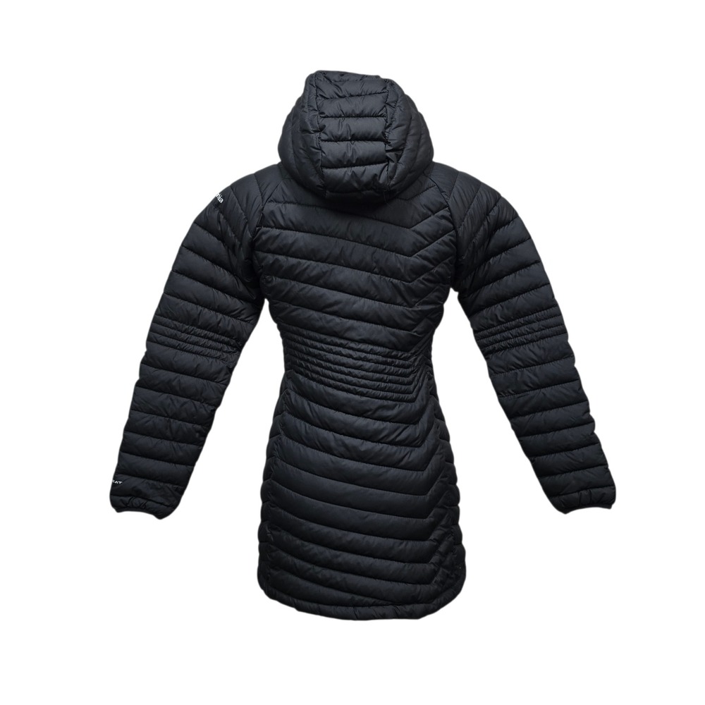 Columbia Womens Black Omni-Heat Hooded Long Puffer Jacket Parka XS - Picture 2 of 8